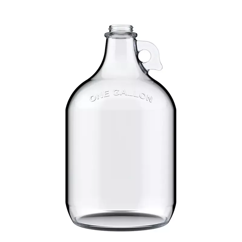 Cană de sticlă de 1 L cu mâner și capac cu șurub