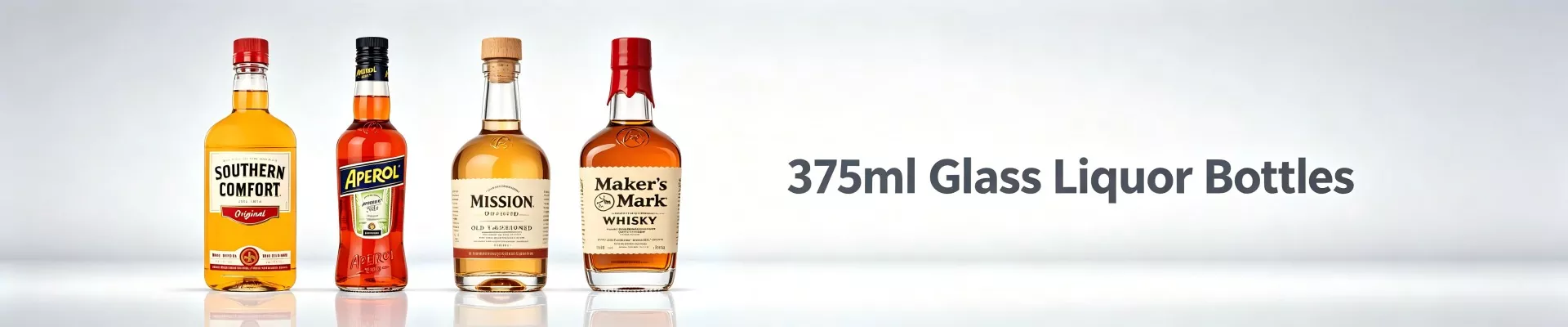 Sticle de lichior de sticlă de 375 ml