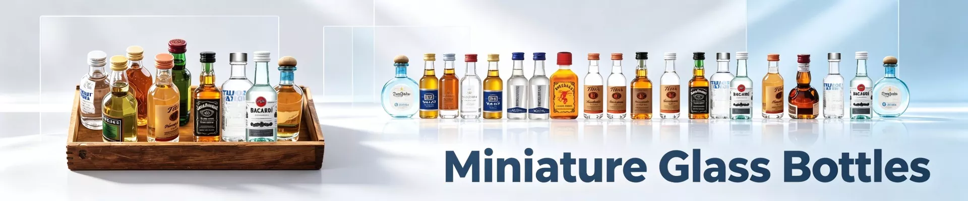 Sticle miniaturale din sticla
